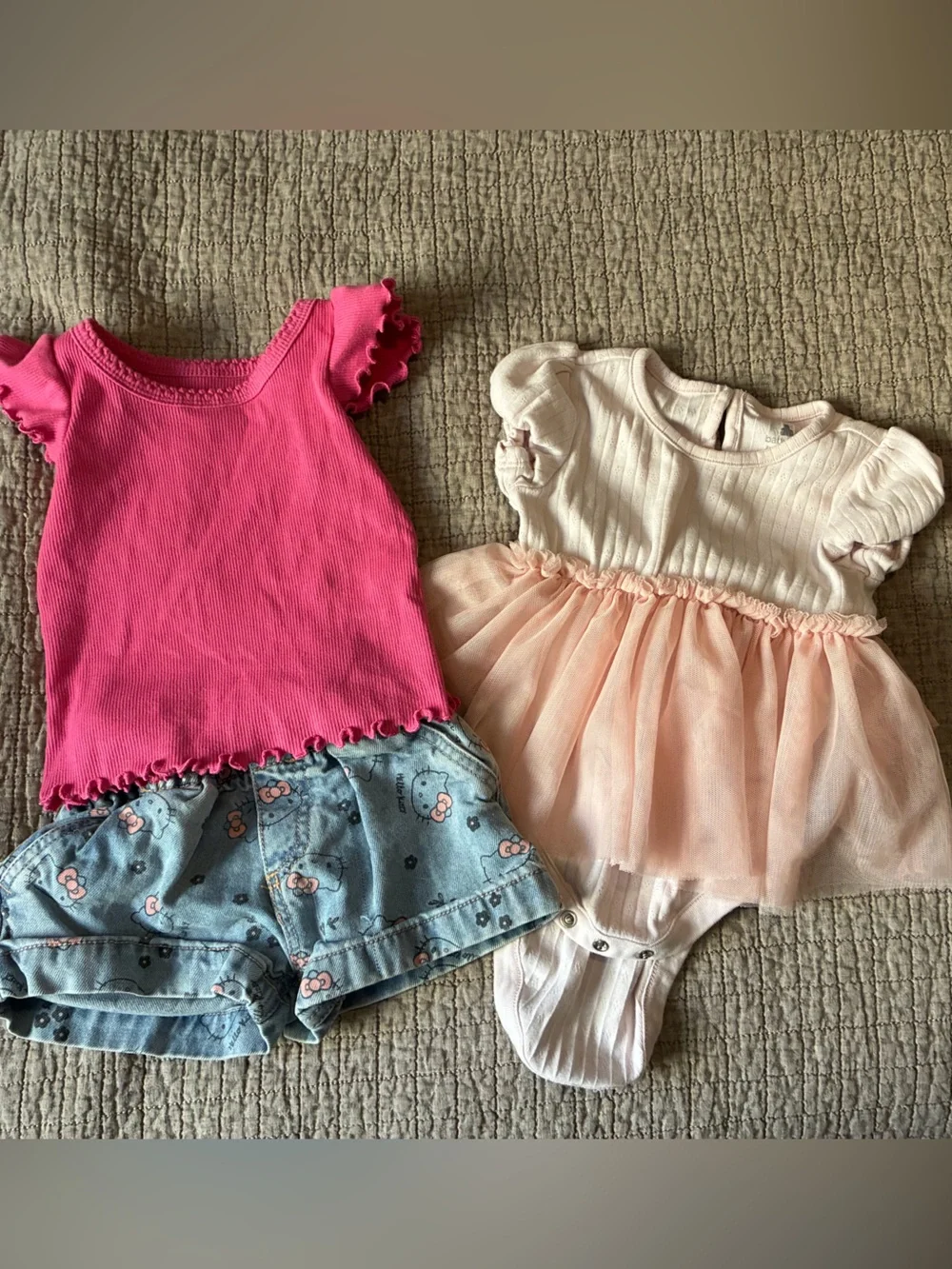 GAP Bright Pink Ruffle Sleeve Bodysuit